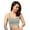 Multi-color, variant on Wireless Cami Bra Women Shockproof Sports Hollowed Out Bra with Back Buttons V-Neck Full-Coverage Bra Feature Hook and Eye Closure Wire-Free Bra Style Y-77 , White-a XL
