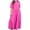 Hot Pink, variant on ShomPort Plus Size Long Dress for Women Summer V Neck Button Down Lantern Sleeve Shirt Dress Layered Flowy Dresses
