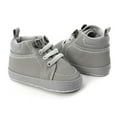 thumbnail image 5 of URMAGIC Infant Baby Boys Girls PU Leather High-Top Moccasins Soft Sole Shoes, 5 of 7