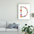 thumbnail image 3 of Trademark Fine Art 'Floral Alphabet Letter IV' Canvas Art by Farida Zaman, 3 of 4