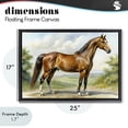 thumbnail image 4 of Stupell Industries Rustic Lodge Majestic Horse in Pastoral Landscape Black Floating Frame Canvas Art, 25 x 17, by Creative Studio, 4 of 8