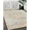 thumbnail image 3 of Ahgly Company Machine Washable Indoor Rectangle Traditional Light French Beige Brown Area Rugs, 2' x 5', 3 of 7