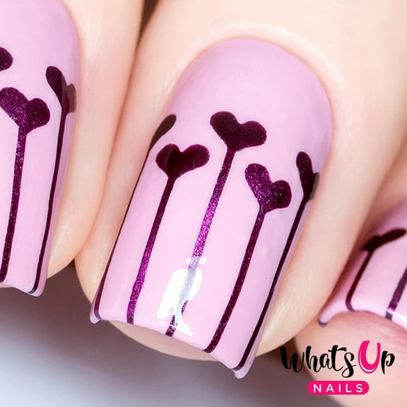 Whats Up Nails - Balloons Vinyl Stencils Nail Art Design