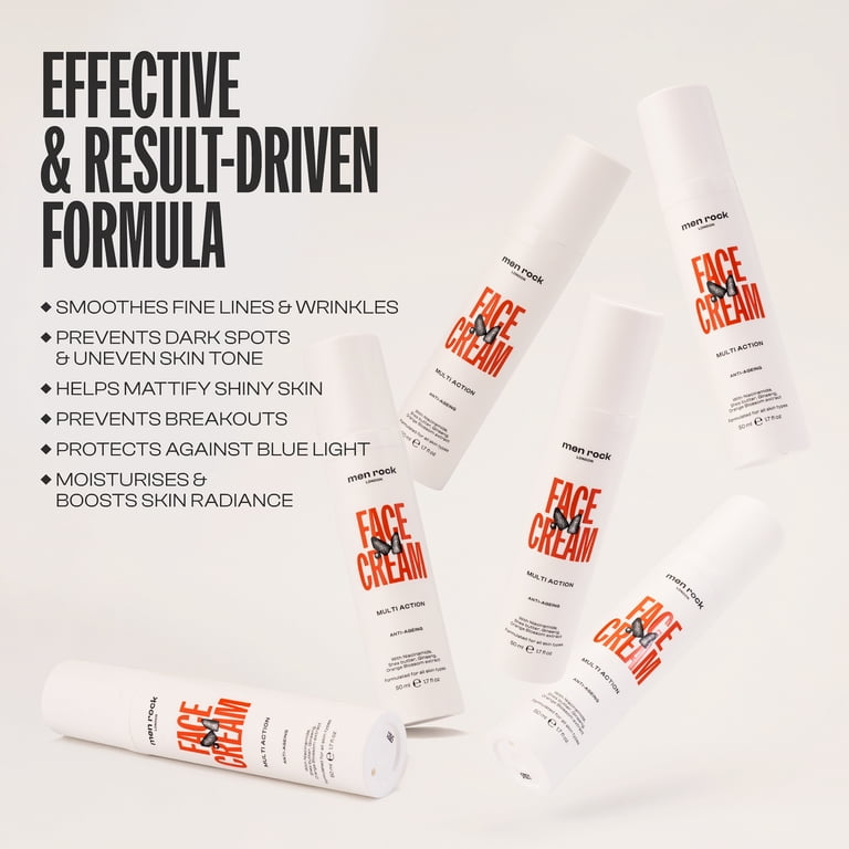 Men Rock Face Cream Multi Action Anti-Ageing, Face Moisturizer