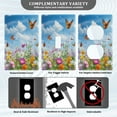 thumbnail image 3 of Colorful Wildflowers Butterflies Light Switch Cover Switch Plate Outlet Cover Plug Cover for Electrical Outlet, 3 of 6