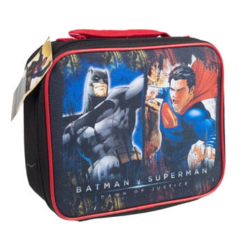 DC Comics Batman V Superman Boys Large Backpack With Lunch Box 