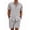 Light Grey, variant on RICHCOIN Mens 2 Piece Outfit Summer Beach Short Sleeve Button Down Shirts and Shorts Vacation Sets for Men