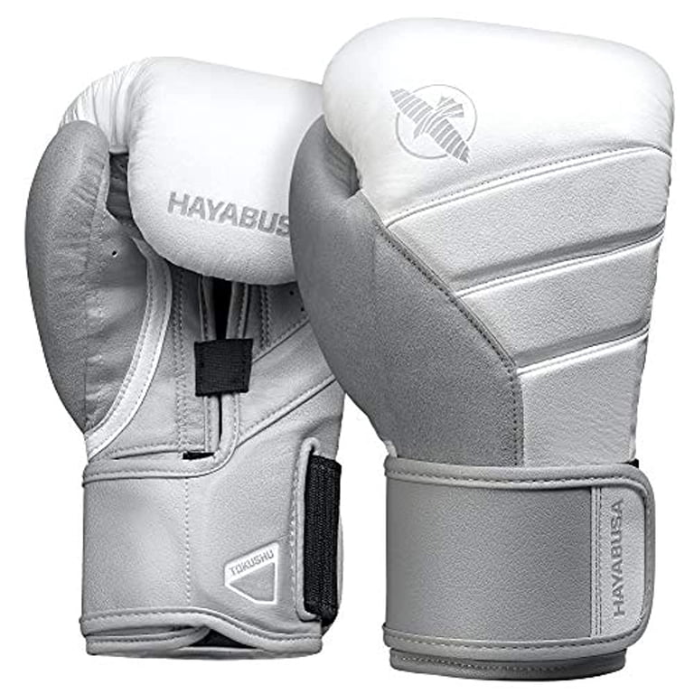 HAYABUSA T3 ボクシンググローブ ホワイト Hayabusa T3 Boxing Gloves for Men and Women - White/Grey, 16 oz