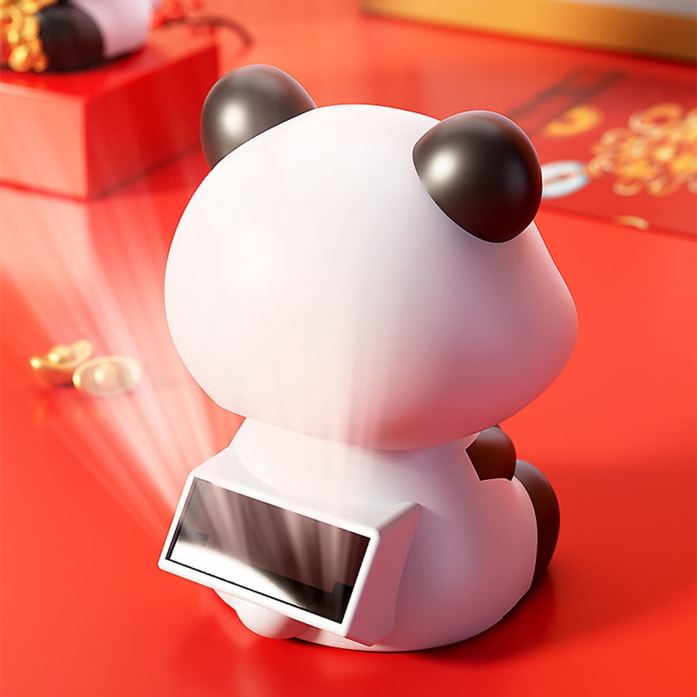 Énergie Solaire Ornements Panda Porte-Bonheur Ornements de Voiture Ornements en Pot