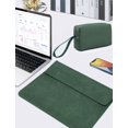 thumbnail image 2 of HYZUO 13.3-14 Pulgadas Funda Bolsa Port&aacute;til con Soporte Ajustable para MacBook Pro 14 M5/M4/M3/M2/M1 Pro/MAX A3426 A3427 2026-2021, MacBook Air/Pro 13.3, 13.8-13.5 Surface Laptop, Verde Med, 2 of 7