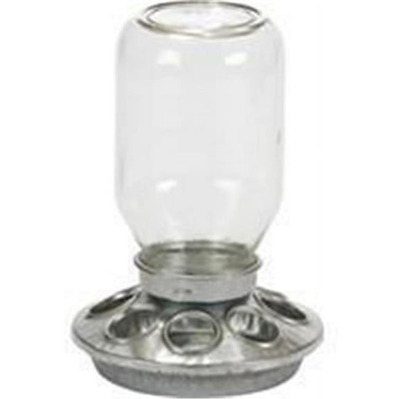 Inc P-Mason Jar Baby Chick Feeder- Clear 1 Quart MJ9810