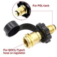 thumbnail image 4 of APPLAYERR Weather Resistant Propane Tank Adapter Brass Construction For LP Propane Natural Gas Butane Appliance Link, 4 of 8
