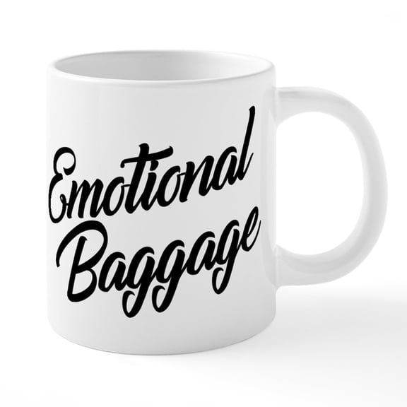 CafePress - Emotional Baggage Mugs - 20 Oz White Ceramic Mega Mug