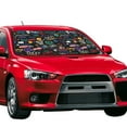 thumbnail image 2 of Kdxio Basketball Print Front Windshield Sun Shade,Folding Auto Sunshade for Car Truck SUV-Small, 2 of 7