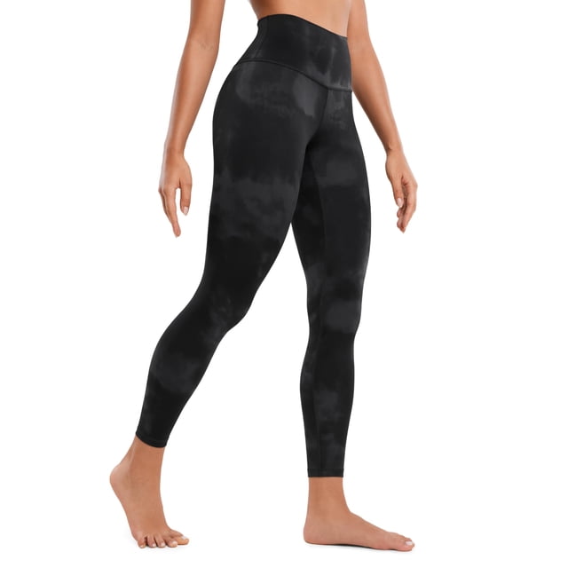 Pantalones CRZ YOGA Butterluxe Tie Dye Negro de Cintura Alta 25"