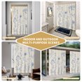 thumbnail image 5 of Blue Floral Shower Curtain - Water Repellent Fabric Shower Curtains Washable, Vintage Wildflowers Pastoral Botanical Retro Beige Decorative Polyester Cloth Bathroom Curtains Modern Bath Decor 36"x72", 5 of 8