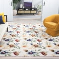 thumbnail image 2 of SAFAVIEH Blossom Derren Floral Area Rug, Ivory/Blue, 8' x 10', 2 of 11