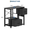 thumbnail image 2 of 20-29 Gallon Fish Tank Stand with Power Outlets, Heavy Duty Metal and Wood Aquarium Stand with 2 Drawer and Sturdy Legs, 2 of 6