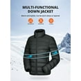 thumbnail image 2 of CAMEL Women's Puffer Jacket Lightweight Packable Down Coat Womens Winter Jackets Black, 2 of 7