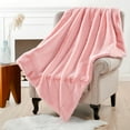 thumbnail image 6 of Home Soft Things Heavy Faux Fur Throw - Rose Quartz - 60" x 80", 6 of 10