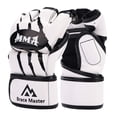 thumbnail image 4 of Guantes de MMA, equipo de entrenamiento, guantes de artes marciales, guantes portátiles y cómodos de cuero PU para kickboxing para hombres y mujeres, M, 4 of 8