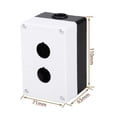 thumbnail image 1 of 22mm Hole Emergency Stop push button switch box waterproof Plastic Control box, 1 of 10