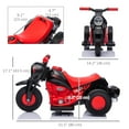 thumbnail image 3 of Qaba Electric Bike, Ride on Bubble Car w/ LED Headlight, Music Black, 3 of 10