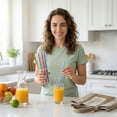 thumbnail image 3 of 12 PCS Reusable Plastic Straws for Tumblers, Hard Plastic Drinking Straws with Stopper Rings, BPA-Free Colorful Smoothie Straws for Party Supplies, 9 Inch E, 3 of 6