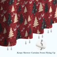 thumbnail image 6 of Red Christmas Tree Pattern Shower Curtain 72"x72" ,Bathroom Decorative Shower Curtains Set with 12 Hooks,Modern Waterproof Washable Shower Curtain, 6 of 6