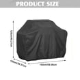 thumbnail image 3 of 1 Pc Heavy Duty BBQ Grill Cover for Outdoor Grill Waterproof Weather Resistant UV & Fade Resistant with Adjustable Straps Gas Grill Cover for Charcoal, Square M 59.06x39.37x49.21 Inch, 3 of 5