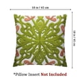 thumbnail image 4 of Jiayy   Summer Decorative Throw Pillow Covers , Classic Boho Mandala Green Pattern Canvas Chic Accent Cushion Cases for Sofa Couch Bed Living Room Decor set of 2 22x22in, 4 of 7