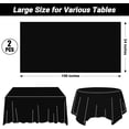 thumbnail image 2 of Disposable Plastic Tablecloth - 2 Pcs, 108 x 54 In/72 x 54 In, Waterproof Rectangular Picnic Table Cover for Outdoor & Indoor Parties, 2 of 8