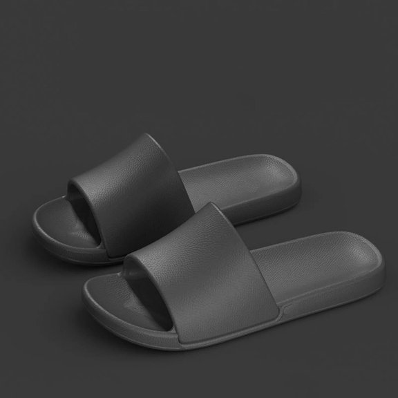 Summer Fashion Beach Sandals For Woman Versatile Indoor Eva Slippers For Couples Suitable For Both Indoor And Outdoor Use Soft-Soled Stylish And Trendy Summer Slippers Dark Gray∣ Size 5.5