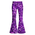 thumbnail image 7 of Kiijoy Dance Trousers for Girls High Rise Party Stage Performance Flare Pants, Sizes 15-16, 7 of 7