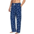 thumbnail image 2 of Daiia Nautical Anchors Men's Sleep Pant with Pockets and Drawstring,Pajama Pants-XX-Large, 2 of 9