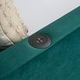 thumbnail image 6 of Jopath Twin Upholstered Daybed Frame with Trundle, Sofa Bed with Wood Slat Support for Bedroom Living Room Guest Room,Emerald, 6 of 9