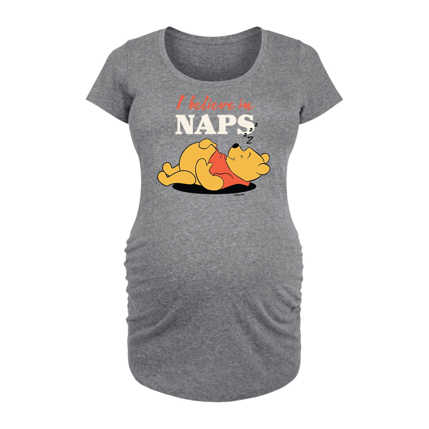 Winnie the Pooh - Believe in Naps - Women's Maternity Scoop Neck Graphic T-Shirt