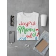 thumbnail image 3 of Joyful Merry And Blessed Xmas Men T-Shirt, Male Large, 3 of 4