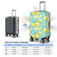 thumbnail image 4 of Yiaed Yellow Lemon Print Travel Luggage Cover Suitcase Protector Fits 18-32 Inch Luggage Wheel Covers Patterned Elastic Luggage Anti-scratch（No luggage）-Large, 4 of 5