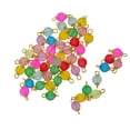 thumbnail image 4 of KLKCMS 50x Assorted Crystal Charms Frosted Beads Pendant Findings Jewelry Makings Gold Pin, 4 of 8