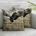 thumbnail image 3 of Orinice Wings Graphic Decorative Cushion Throw Pillow Cover for Home Couch Living Room Bed Sofa Zipper Closure Soft and Durable 1PC 22x22in, 3 of 5