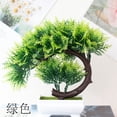 thumbnail image 3 of Artificial Plastic Plants Bonsai Small Tree Pot Potted Flower Home Room Table Decoration Garden Arrangement Ornaments PVC Lifelike Leaves White Container Maintenance Free, 3 of 4