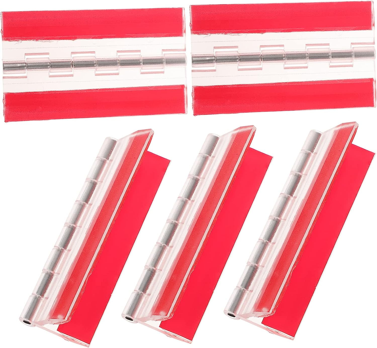 5pcs SelfAdhesive Hinge Piano Hinge Plastic Hinges Door Hinges