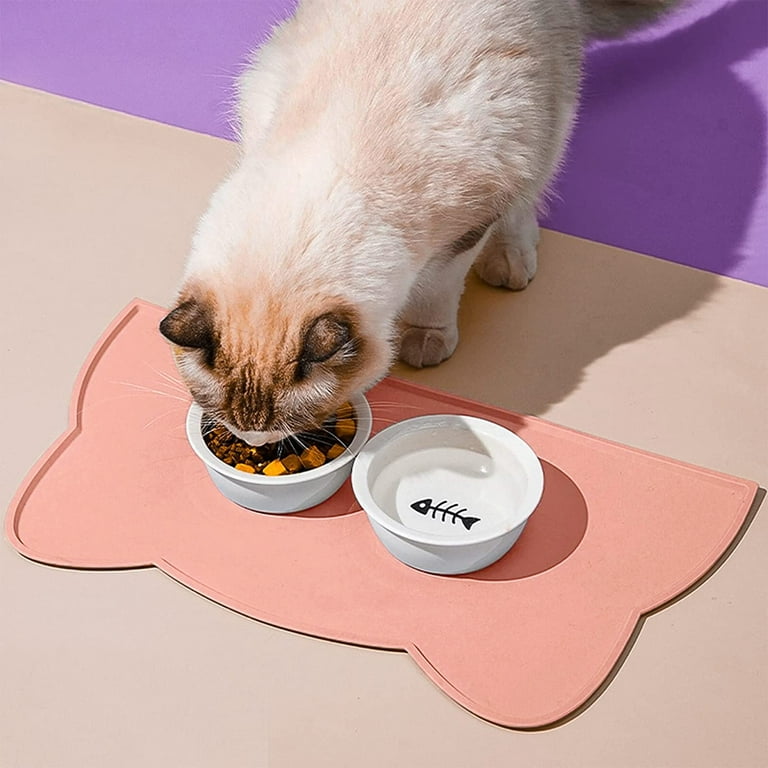 Buy Wholesale China Deluxe Black Waterproof Silicone Placemat For Floors,  Cat Dog Feeding Bowl Mats(19x12) & Pet Mats at USD 1.79