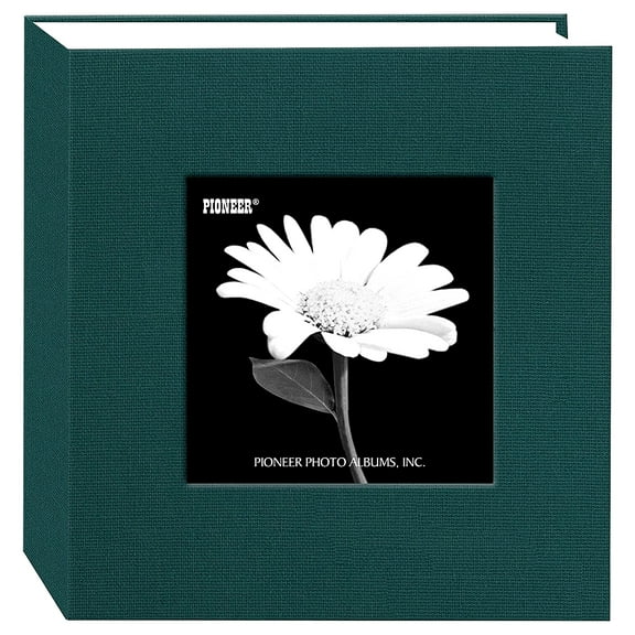 Majestic-Teal cloth 1-up frame photo album by Pioneer - 4x6