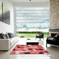 thumbnail image 7 of Ahgly Company Machine Washable Indoor Rectangle Transitional Red Area Rugs, 3' x 5', 7 of 7