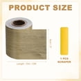 thumbnail image 2 of Cinta de reparación de grano de madera Uxcell 3" x 33ft parche autoadhesivo realista para pisos de madera con raspador de plástico para mesas, puertas, ventanas, muebles y sillas, madera caqui, 2 of 6