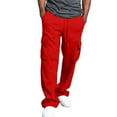 thumbnail image 3 of Men's Cargo Pants - Loose-fitting, heavy cotton overalls with adjustable ankle drawstrings, 3 of 9
