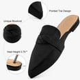 thumbnail image 4 of Ecetana Mules for Women Slip On Casual Work Slide Pointed Toe Backless Loafers Shoes, 4 of 6