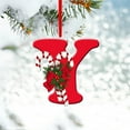Fanvereka Christmas Tree Ornaments Classic Letter A to Z Hanging